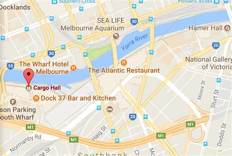 map of south wharf melbourne.